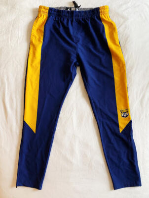 Bullis Bulldogs Warm-Up Track Pant Women's Medium Navy Blue Gold Pockets