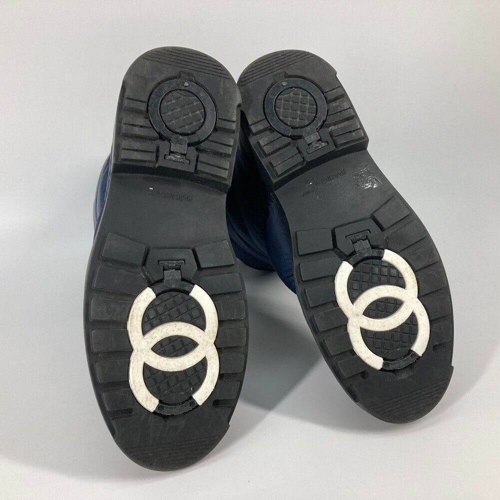 CHANEL G33075 Quilted CC CC Mark snow boots shoes boots CHANEL G33075 Quilted CC CC Mark snow boots shoes boots