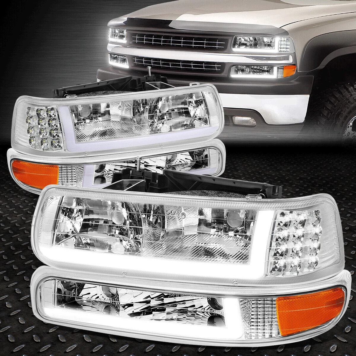 2002 chevy silverado led headlights deals