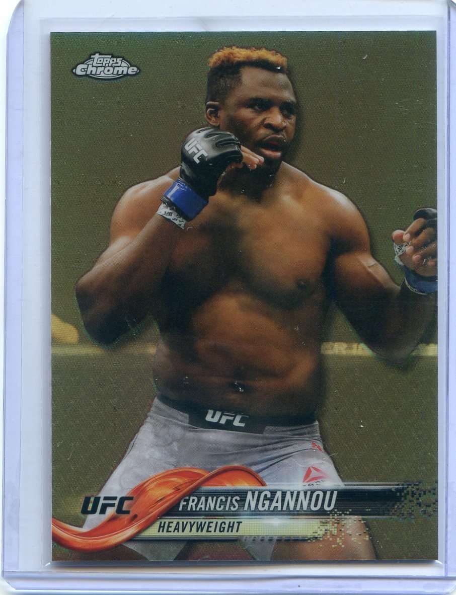 2018 Topps UFC Chrome FRANCIS NGANNOU Refractor Card No 32