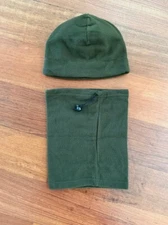 Fleece Hat and Neck Gaiter Set (Green Color)