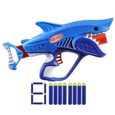 Nerf Junior Wild Sharkfire Blaster Easy Play Toy Gun for Kids 6 and Up
