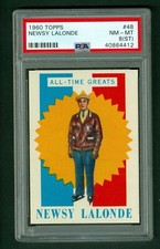 Newsy Lalonde 1960-61 Topps Card #48 Canadians PSA Graded 8 NMMT (ST)