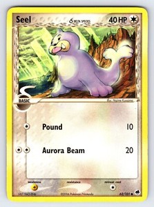 Seel Delta Species 62/101 2006 EX Dragon Frontiers Pokemon Card Common - Lp