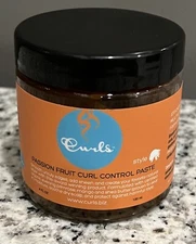 Curls Passion Fruit Curl Control Paste For Smooth Edges Frizz Free Curls 4 oz