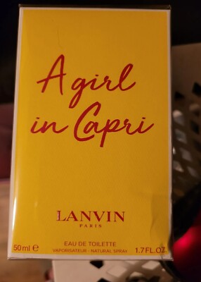 Lanvin Vintage A Girl In Capri Perfume Spray France 50ml 1.7 Fl oz Sealed Rare
