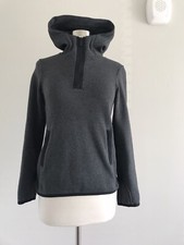 LULULEMON 100 POLYESTER 1/4 ZIP HOOD HI LOW HEM POCKET SWEATSHIRT JACKET SZ 2