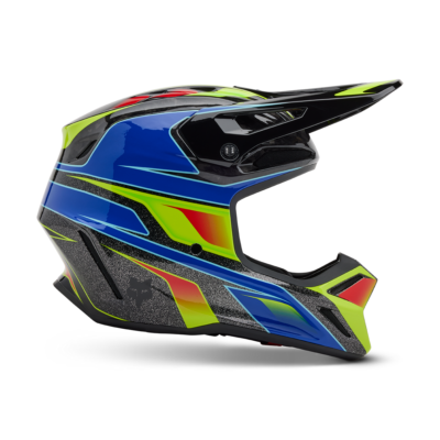 New Fox Racing V3 RS Acric Helmet, Multi Color, Large, 32995-922-L