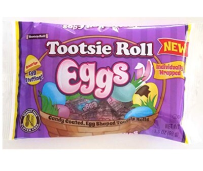 Tootsie Roll EGGS 3.5 oz Candy Coated Egg Shaped Individually Wrapped BB 11/2024