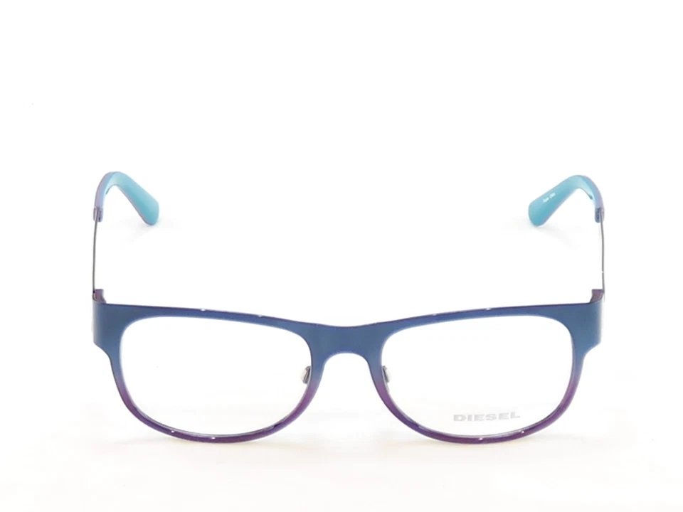 Auténticas gafas diésel marco óptico DL5026 092 azul violeta metal 52-18-140 Foto 3 de 4