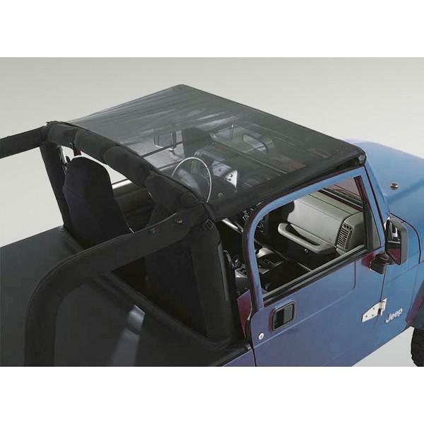 Bâche filet été Summer Brief Mesh noir Jeep Wrangler YJ 1992 1993 1994 1995