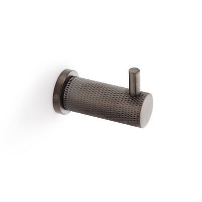 Dunkelbronze massiv Messing gerändelt vorstehend Garderobe Wand Haken Badezimmer Türen Tür