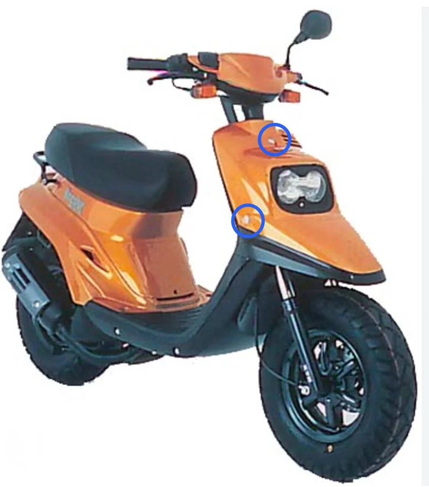 KIT VITI CROCE PER CARENA ANTERIORE + KIT VITI CROCE SOTTO PEDANA X BOOSTER MBK - Immagine 3 di 4