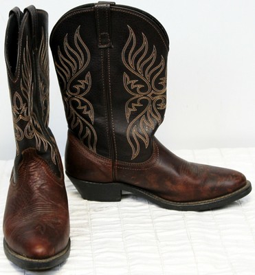dark brown western boots
