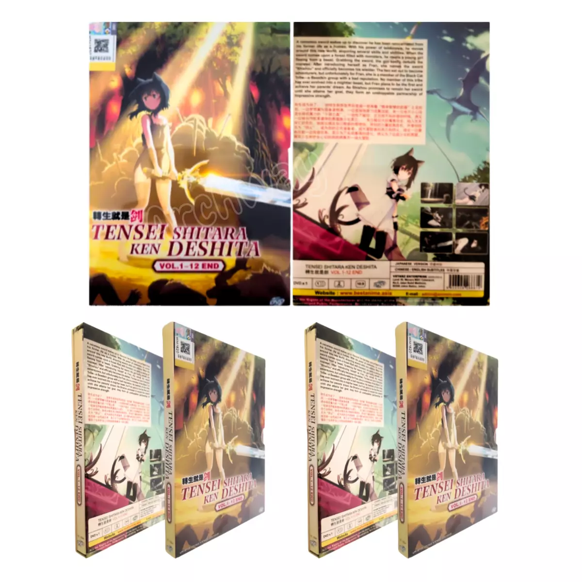 Tensei Shitara Ken Deshita Vol.1-12 End (Reincarnated as a Sword) Anime DVD