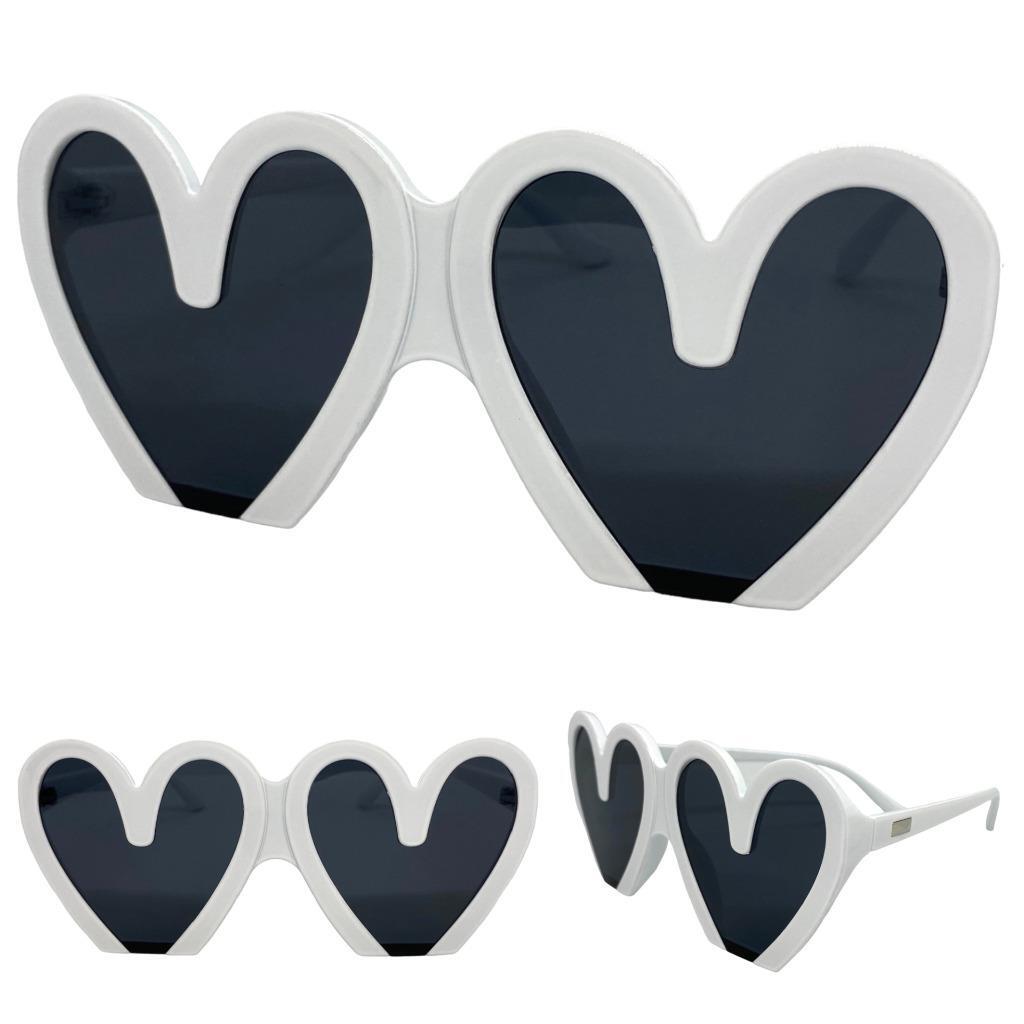 Oversized Exaggerated Retro Party SUN GLASSES Heart Shape  display picture 3