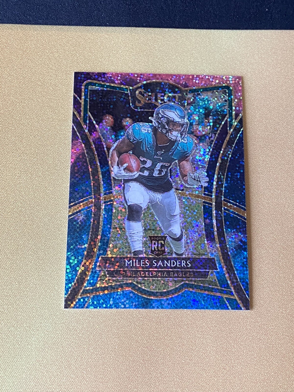 Miles Sanders 2019 Select Football COSMIC RC Premier Level PRIZM, Eagles 🔥🔥🔥