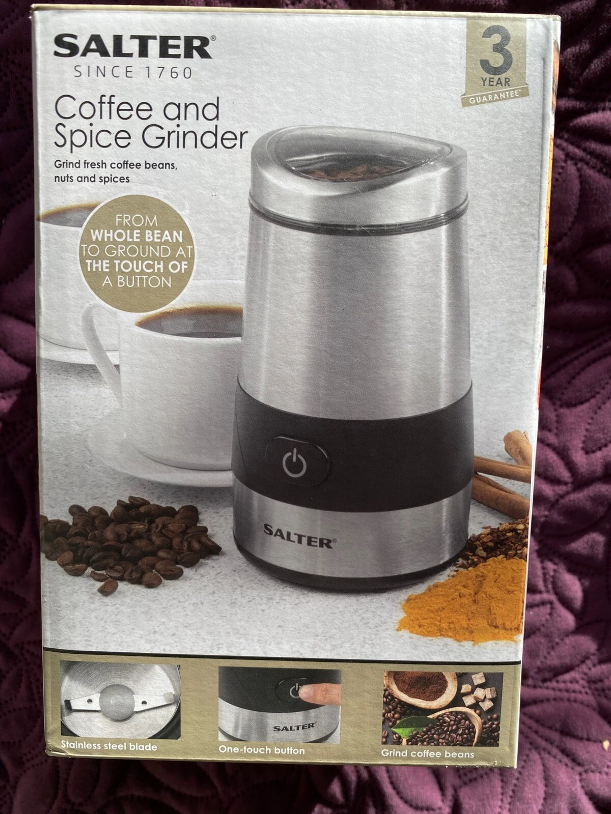 Salter EK2311 Electric Coffee and Spice Grinder