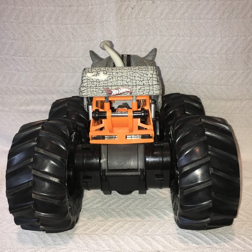 NO REMOTE New Bright Hot Wheels Rhinomite 1:10 Radio Control 4WD Monster Truck - Picture 16 of 22