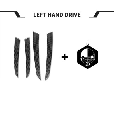 4-Piece Real Carbon Fiber Door Panel Trim Strips For BMW X5 E70 (2007-2009) – Gloss Finish