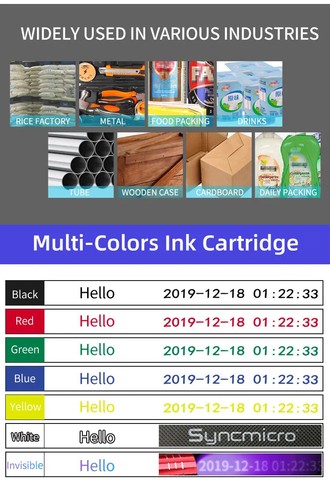 Portable Inkjet Handheld Printer Printing Date Batch NumberCarton Inkjet - Afbeelding 4 van 6