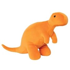 Manhattan Toy Growly Velveteen T-Rex Dinosaur Stuffed Animal, 11", Orange