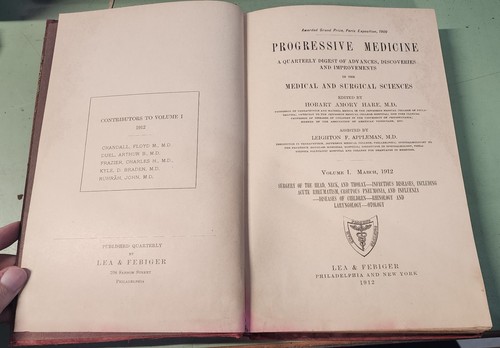 Antique Progressive Medicine Quarterly Journal Medical History - Choose - Picture 143 of 225