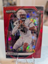 2025 Panini Prizm Draft Picks - D.J. Uiagalelei #34 Red Ice Prizm (RC)