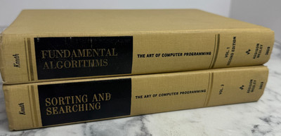 Fundamental Algorithms Vol 1 & 3  1973- Addison-Wesley (2 HC)