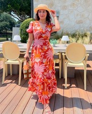 ZARA NWT WOMAN SS24 PRINTED MIDI DRESS ZW COLLECTION MULTICOLORED | 3349/187