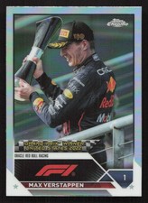 2023 Topps Chrome Formula 1 Max Verstappen Refractor #162 Card