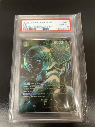 2025 One Piece OP09-037 Lim Special Alt Art PSA 10 Alternate SP Rare OP12 Legacy