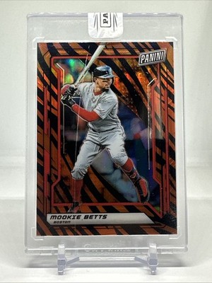 2019 NATIONAL VIP MOOKIE BETTS TIGER STRIPE PRIZM SSP SCRATCHES ON MAG #61