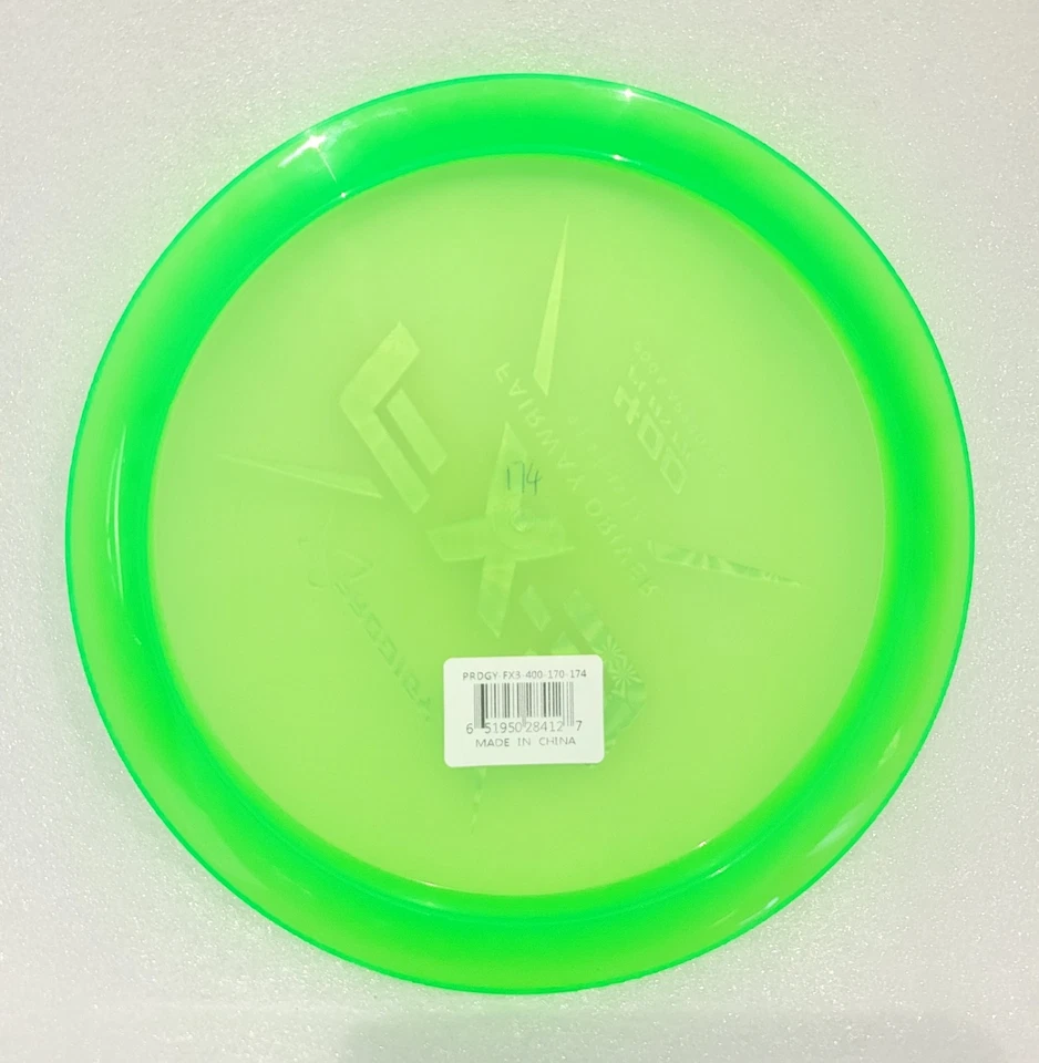 Prodigy Discs FX-3 400 Plastic Fairway Driver Green W/Red Stamp 174G NEW - Image 2 of 3