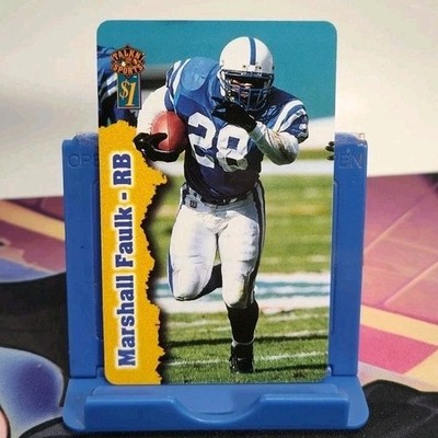 1997 Score Board Talkn' Sports $1 Phone Card Marshall Faulk #2 Colts HOF