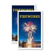 Fireworks Heavy Duty A-Frame Sidewalk Sign Seasonal Celebrations Holiday Fun Big