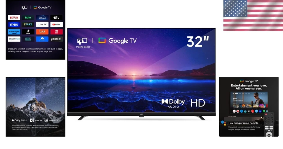 Voice Remote Google TV Smart TV - Palette-Series 2024 Model - Image 2 of 4