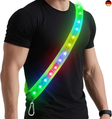 Zacro LED Reflektierende Gürtelschärpe, Lauflampe Reflektor Gürtel, Si