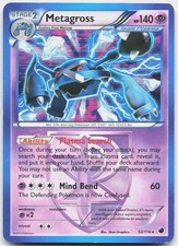 Metagross 52/116 Holo Rare Plasma Freeze Pokemon Moderately Played