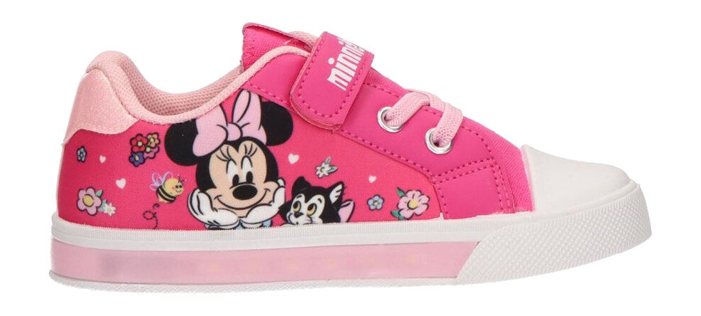 CERDÁ Zapatillas infantiles de loneta con luces MINNIE DISNEY 58131 (12UD)