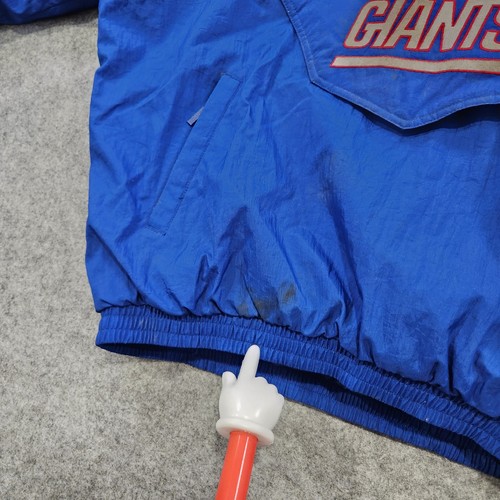VTG 90s New York Giants Starter NFL Pro Line Mens L Large Puffer Pullover Jacket - Picture 12 of 21