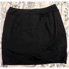 LouKeith Women's Black Golf/Tennis Activewear Skort W/ Pockets, Size XL