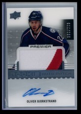 2016-17 Upper Deck Premier Acetate Rookie Auto Patch Oliver Bjorkstrand Rookie