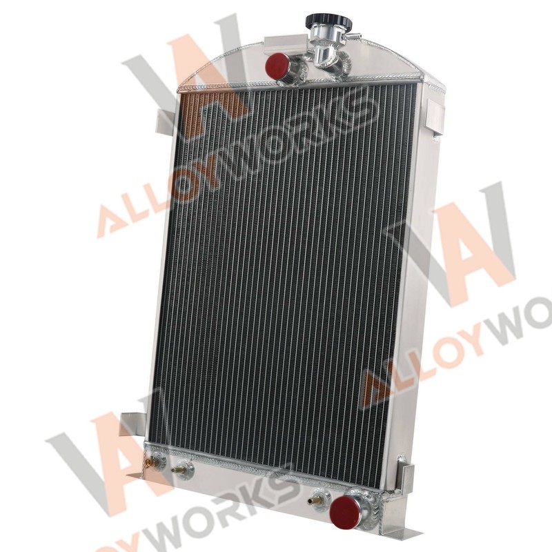 3 Row Aluminum Radiator For 1930-1931 1932 Ford Model-A/Chevy-V8-Engine ...
