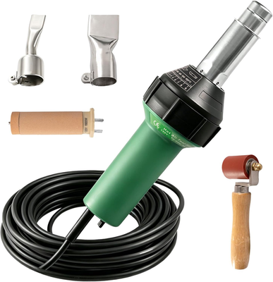 #ad 1600W Hot Air Plastic Welder Kit Heat Gun W 16.4FT Extra Long Power Cord 40M $156.27