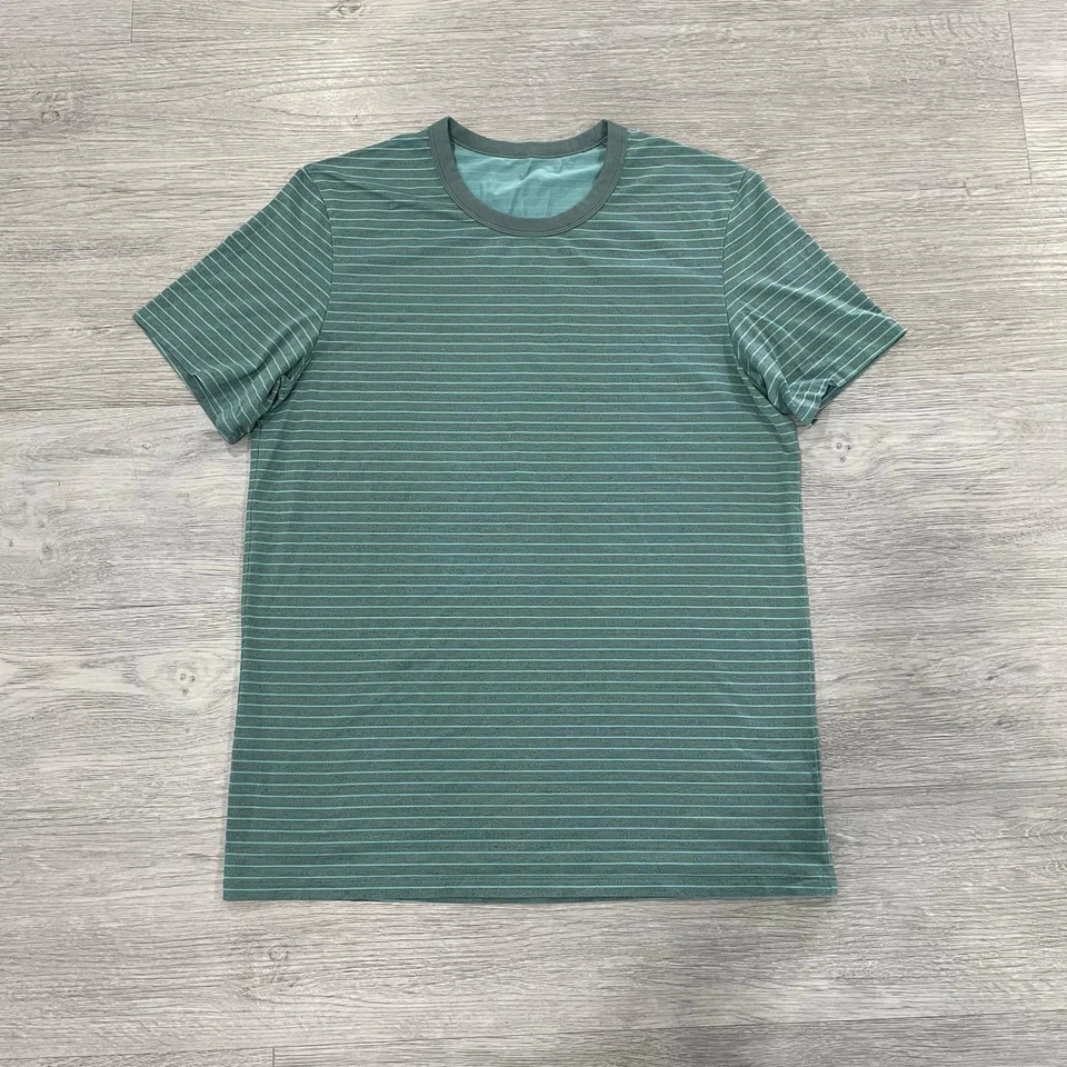 LULULEMON Hombre Talla Pequeña? Camiseta básica de 5 años manga corta cuello redondo a rayas Foto 2 de 4