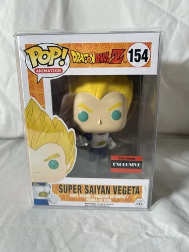 Funko Pop Dragon Ball Z: Super Saiyan Vegeta w/ Protector AAA Anime Exclusive A5