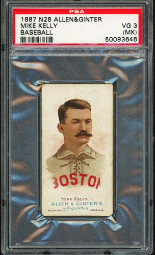1887 N28 Allen & Ginter #27 Mike Kelly — PSA 3 (MK)