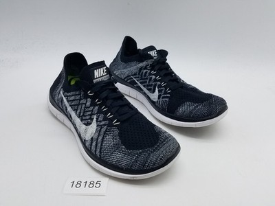 Nike Free Flyknit Women's Size Running Shoes Black White