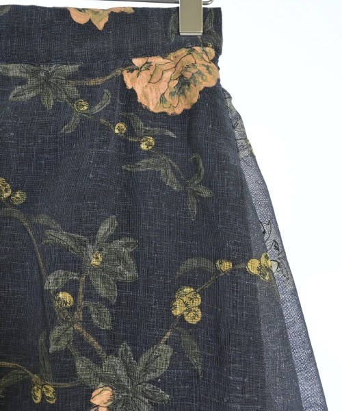 AMERI Long/Maxi Length Skirts NavyxBeigexGreen(Fl… - image 5